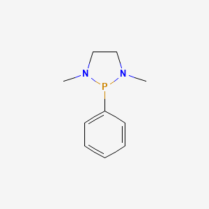 molecular formula C10H15N2P B1362565 1,3-Dimethyl-2-phenyl-1,3,2-diazaphospholidine CAS No. 22429-12-5