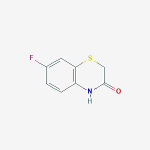 molecular formula C8H6FNOS B1362566 2H-1,4-Benzothiazin-3(4H)-one, 7-fluoro- CAS No. 100638-20-8