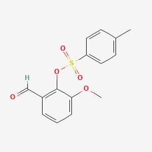 molecular formula C15H14O5S B1362569 2-甲酰-6-甲氧基苯基 4-甲苯磺酸酯 CAS No. 7740-04-7