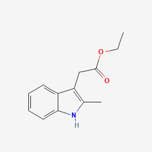 molecular formula C13H15NO2 B1362570 Ethyl 2-methyl-3-indoleacetate CAS No. 21909-49-9