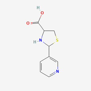 molecular formula C9H10N2O2S B1362572 2-(3-Piridyl)thiazolidine-4-carboxylic acid CAS No. 59777-95-6