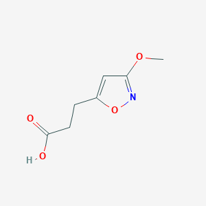 molecular formula C7H9NO4 B1362573 3-(3-Methoxyisoxazol-5-yl)propanoic acid CAS No. 52898-06-3