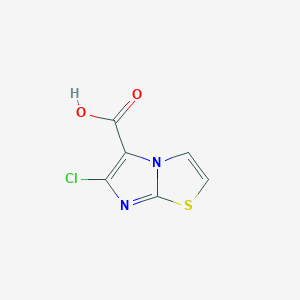 molecular formula C6H3ClN2O2S B1362577 6-Chloro-imidazo[2,1-b]thiazole-5-carboxylic acid CAS No. 24918-20-5