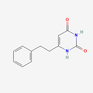 molecular formula C12H12N2O2 B1362582 2,4(1H,3H)-Pyrimidinedione, 6-(2-phenylethyl)- CAS No. 13345-12-5