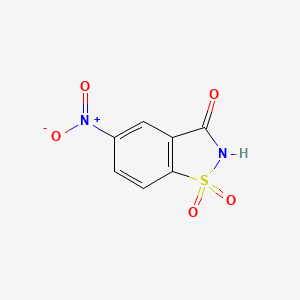 molecular formula C7H4N2O5S B1362587 1,2-Benzisothiazol-3(2H)-one, 5-nitro-, 1,1-dioxide CAS No. 22952-20-1