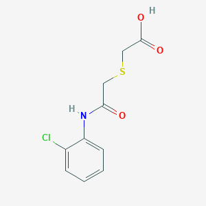 molecular formula C10H10ClNO3S B1362593 2-{[2-(2-Chloroanilino)-2-oxoethyl]-sulfanyl}acetic acid CAS No. 338421-17-3