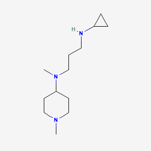 molecular formula C13H27N3 B13625940 n1-Cyclopropyl-n3-methyl-n3-(1-methylpiperidin-4-yl)propane-1,3-diamine 