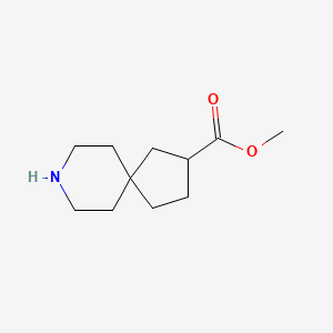 molecular formula C11H19NO2 B13625951 Methyl 8-azaspiro[4.5]decane-2-carboxylate 