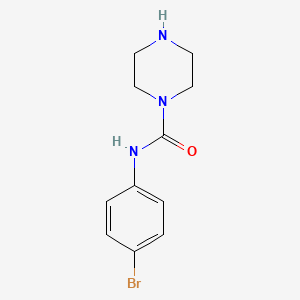 molecular formula C11H14BrN3O B13625957 N-(4-bromophenyl)piperazine-1-carboxamide 