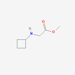 molecular formula C7H13NO2 B13625973 Methyl 2-(cyclobutylamino)acetate 