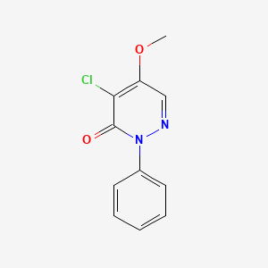 molecular formula C11H9ClN2O2 B1362605 4-Chloro-5-methoxy-2-phenyl-3(2H)-pyridazinone CAS No. 2514-18-3