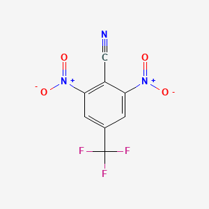 molecular formula C8H2F3N3O4 B1362620 2,6-Dinitro-4-(trifluoromethyl)benzonitrile CAS No. 35213-02-6