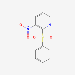 molecular formula C11H8N2O4S B1362634 3-Nitro-2-(phenylsulfonyl)pyridine CAS No. 188429-02-9