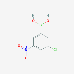 molecular formula C6H5BClNO4 B13626369 (3-Chloro-5-nitrophenyl)boronic acid 