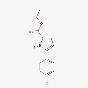 molecular formula C13H12ClNO2 B1362638 Ethyl 5-(4-chlorophenyl)-1H-pyrrole-2-carboxylate 
