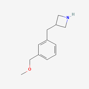 molecular formula C12H17NO B13626502 3-(3-(Methoxymethyl)benzyl)azetidine 