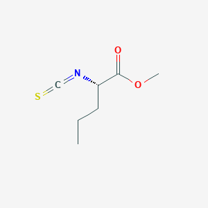 molecular formula C7H11NO2S B13626506 Methyl (2S)-2-isothiocyanatopentanoate 