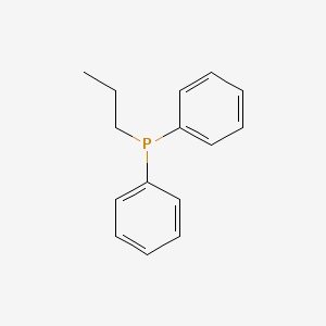 molecular formula C15H17P B1362659 Diphenylpropylphosphine CAS No. 7650-84-2