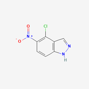 molecular formula C7H4ClN3O2 B1362660 4-Chloro-5-nitro-1H-indazole CAS No. 907958-42-3