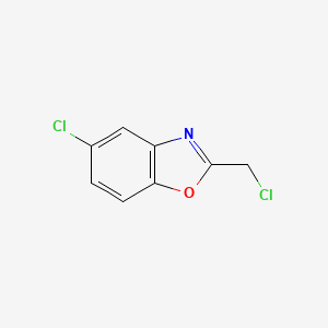 molecular formula C8H5Cl2NO B1362663 5-Chloro-2-(chloromethyl)-1,3-benzoxazole CAS No. 63842-22-8