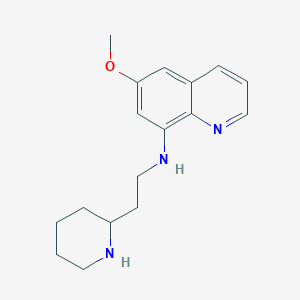 6-methoxy-N-(2-(2-piperidinyl)ethyl)-8-quinolinamine
