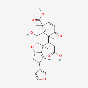 molecular formula C27H32O8 B1362685 NIMBINIC ACID 