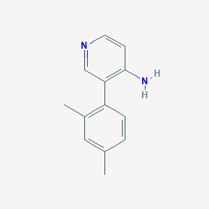 molecular formula C13H14N2 B13626975 3-(2,4-Dimethylphenyl)pyridin-4-amine 