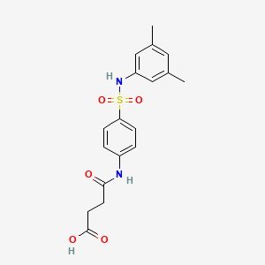 4-[4-[(3,5-Dimethylphenyl)sulfamoyl]anilino]-4-oxobutanoic acid
