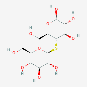 (2R,3S,4S,5R,6S)-2-(hydroxymethyl)-6-[(2R,3S,4R,5R,6R)-4,5,6-trihydroxy-2-(hydroxymethyl)oxan-3-yl]sulfanyloxane-3,4,5-triol