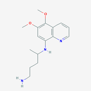 4-N-(5,6-dimethoxyquinolin-8-yl)pentane-1,4-diamine