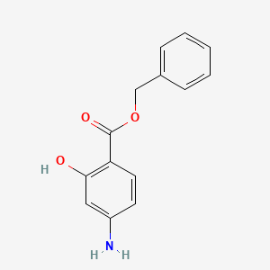 molecular formula C14H13NO3 B1362755 Benzyl 4-amino-2-hydroxybenzoate 