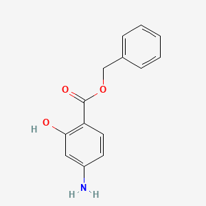 molecular formula C14H13NO3 B1362755 4-Amino-2-hydroxy-benzoic acid benzyl ester 