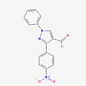 3-(4-Nitrophenyl)-1-phenyl-1H-pyrazole-4-carbaldehyde