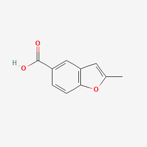 molecular formula C10H8O3 B1362782 2-Methyl-1-benzofuran-5-carboxylic acid CAS No. 219763-06-1