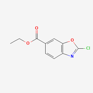 molecular formula C10H8ClNO3 B13627905 Ethyl 2-chlorobenzo[d]oxazole-6-carboxylate 