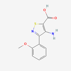 4-amino-3-(2-methoxyphenyl)-1,2-thiazole-5-carboxylic Acid