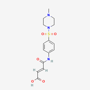 (E)-4-[4-(4-methylpiperazin-1-yl)sulfonylanilino]-4-oxobut-2-enoic acid