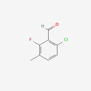 molecular formula C8H6ClFO B1362825 6-Chloro-2-fluoro-3-methylbenzaldehyde CAS No. 286474-59-7