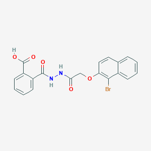 2-[[[2-(1-bromonaphthalen-2-yl)oxyacetyl]amino]carbamoyl]benzoic Acid