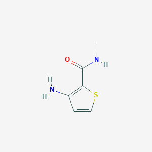 molecular formula C6H8N2OS B136283 3-amino-N-methylthiophene-2-carboxamide CAS No. 147123-48-6