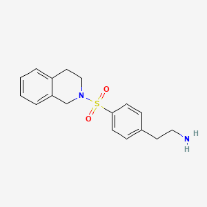 2-[4-(3,4-dihydroisoquinolin-2(1H)-ylsulfonyl)phenyl]ethanamine