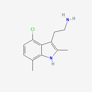 2-(4-chloro-2,7-dimethyl-1H-indol-3-yl)ethanamine