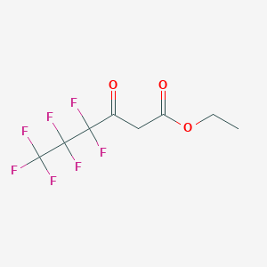 molecular formula C8H7F7O3 B1362859 Ethyl heptafluorobutyrylacetate CAS No. 336-62-9