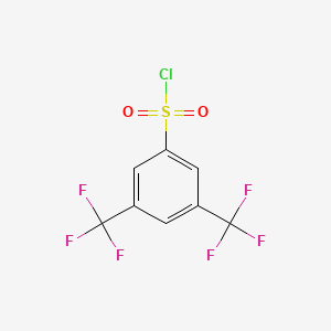 molecular formula C8H3ClF6O2S B1362863 3,5-Bis(trifluoromethyl)benzenesulfonyl chloride CAS No. 39234-86-1