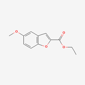 molecular formula C12H12O4 B1362866 5-Methoxybenzofuran-2-carboxylic acid, ethyl ester CAS No. 50551-56-9