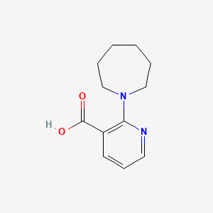 molecular formula C12H16N2O2 B1362882 2-Azepan-1-YL-nicotinic acid CAS No. 571913-22-9
