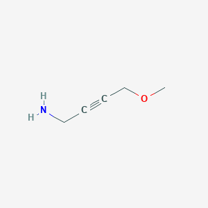 molecular formula C5H9NO B13629203 4-Methoxybut-2-yn-1-amine CAS No. 75166-23-3