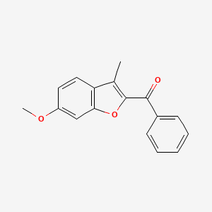 molecular formula C17H14O3 B1362927 (6-Methoxy-3-methyl-1-benzofuran-2-yl)(phenyl)methanone CAS No. 269075-46-9