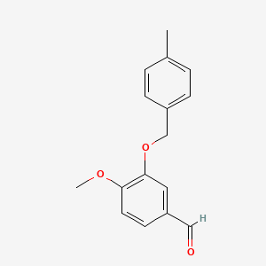 molecular formula C16H16O3 B1362944 4-Methoxy-3-[(4-methylbenzyl)oxy]benzaldehyde CAS No. 351066-34-7