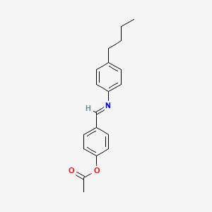 molecular formula C19H21NO2 B1362946 p-Acetoxybenzylidene p-Butylaniline 